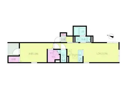 アンダンテ下馬(1LDK/3階)の間取り写真