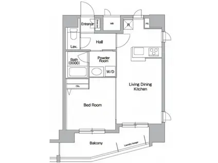 プライムアーバン西新宿Ⅰ(1LDK/11階)の間取り写真