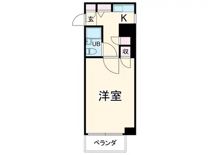 センチュリー北鴻巣(1K/4階)の間取り写真