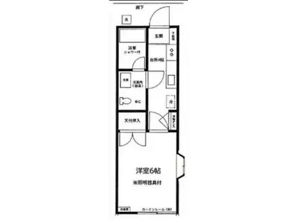 第2コーポタナカ(1K/1階)の間取り写真