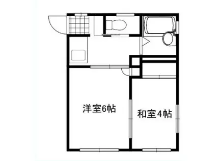 ハイツフレンズⅡ(2K/1階)の間取り写真