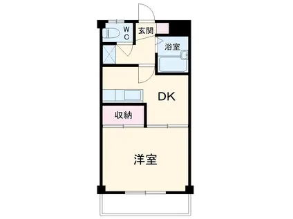 アークス A(1DK/2階)の間取り写真