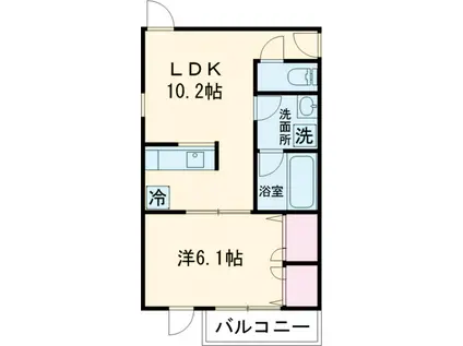 FELICE S(1LDK/3階)の間取り写真