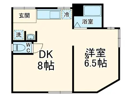 埼玉高速鉄道 新井宿駅 徒歩7分 1階建 築64年(1DK)の間取り写真