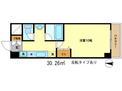 メディナ丹波口(1K/8階)の間取り写真