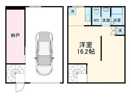 R1 FUKUROI GLB(ワンルーム/1階)の間取り写真