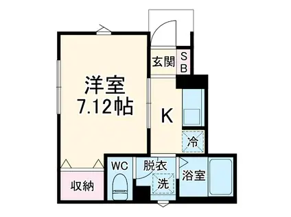 川口市元郷アパート(1K/1階)の間取り写真