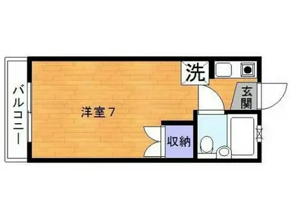 フォーライフ東葛西(1K/2階)の間取り写真