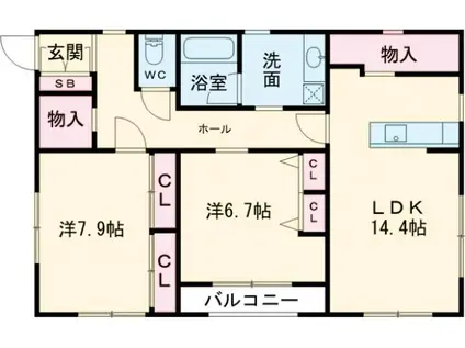 ルミナス池袋本町(3LDK/3階)の間取り写真