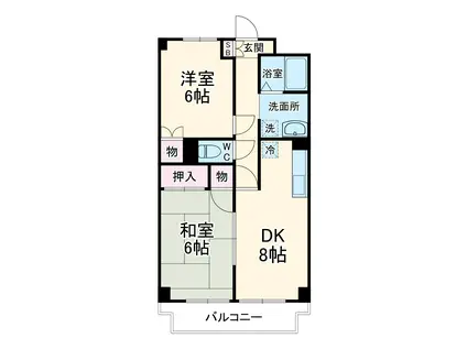 ル・マイーム参番館(1K/3階)の間取り写真