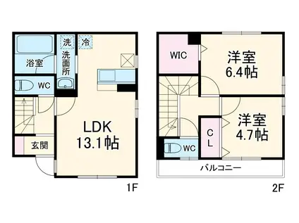 かごやhouse(2SLDK)の間取り写真