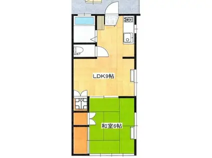 レジデンス桜木(1LDK/1階)の間取り写真