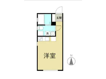 RESIDENCE MARBLE Ⅱ(ワンルーム/2階)の間取り写真