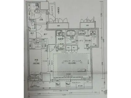 ザ・ファインタワー大阪肥後橋(1LDK/25階)の間取り写真