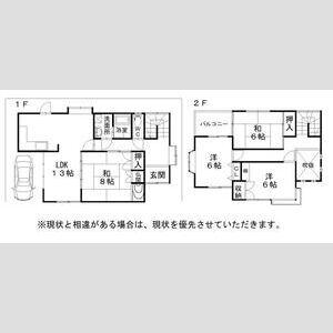 阪和線 東岸和田駅 徒歩19分 2階建 築39年(4LDK)の間取り写真