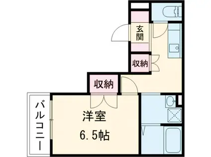 HOUSEKUL KT2(1K/2階)の間取り写真