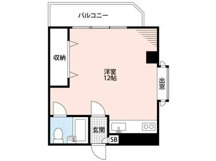 シャルール浅間町(ワンルーム/2階)の間取り写真