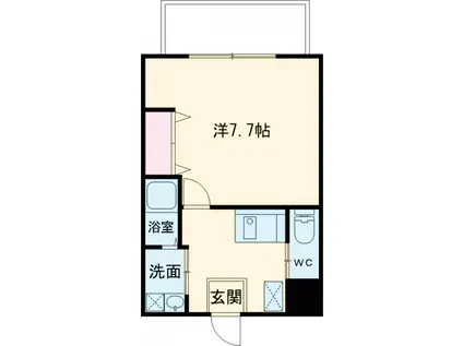 グレートフル南福岡(1K/3階)の間取り写真