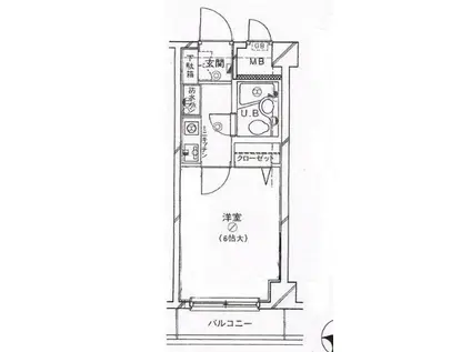 朝日プラザ戸塚アネックス(1K/3階)の間取り写真