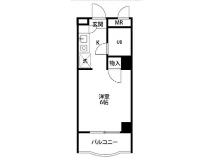 小金井本町オリエントプラザ(ワンルーム/3階)の間取り写真