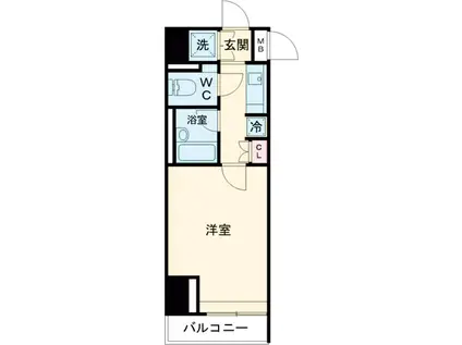 ルーブル豊島千石(1K/5階)の間取り写真