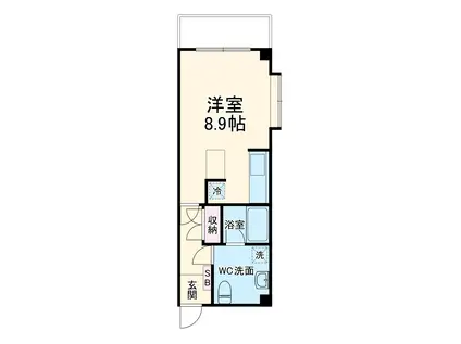 ダイワティアラ津田沼Ⅵ(ワンルーム/2階)の間取り写真