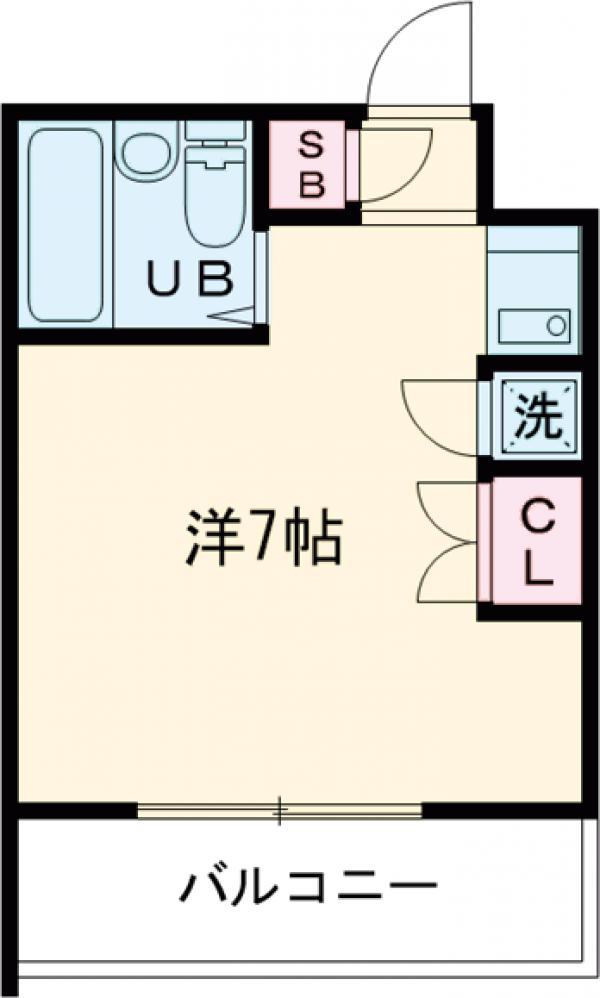 TS GARDEN都立大学Ⅱ(ワンルーム/2階)の間取り写真