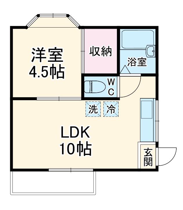 ベルテック(1LDK/1階)の間取り写真