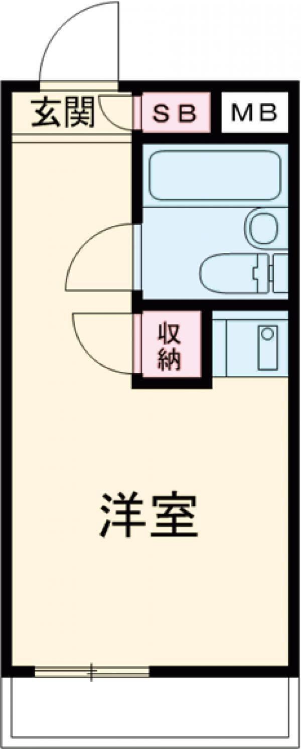 パレドール杉並(ワンルーム/2階)の間取り写真