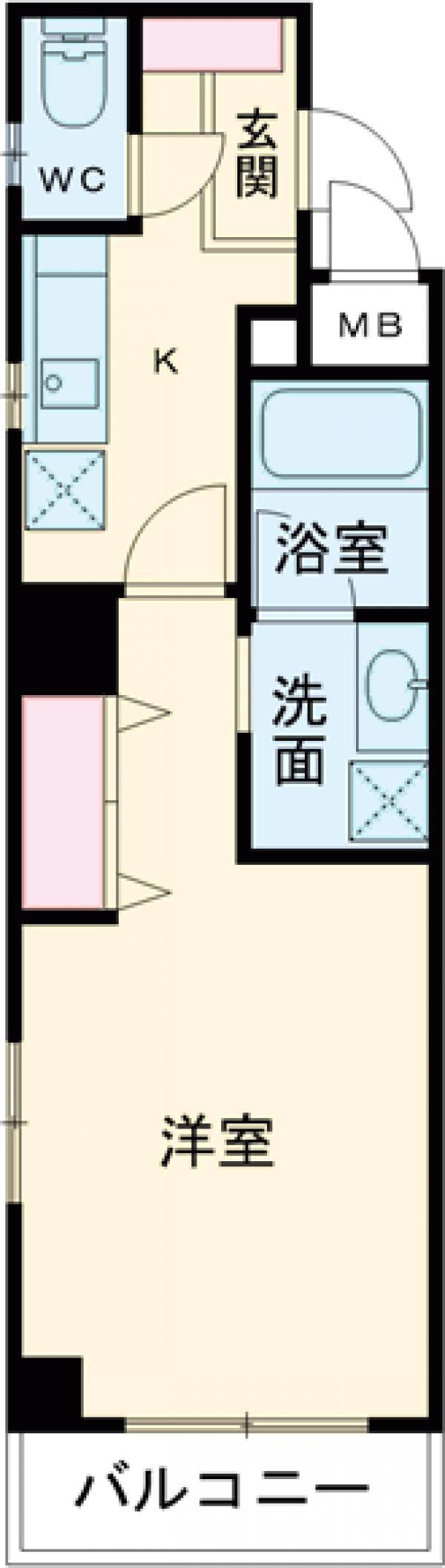 DELCCS早稲田Ⅳ(1K/3階)の間取り写真