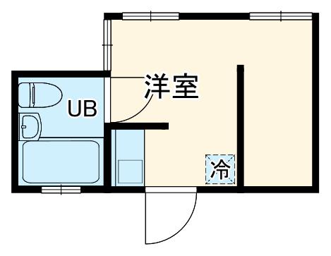 丸山アパート(ワンルーム/2階)の間取り写真