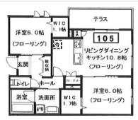 へーベルメゾン宮前(2LDK/1階)の間取り写真