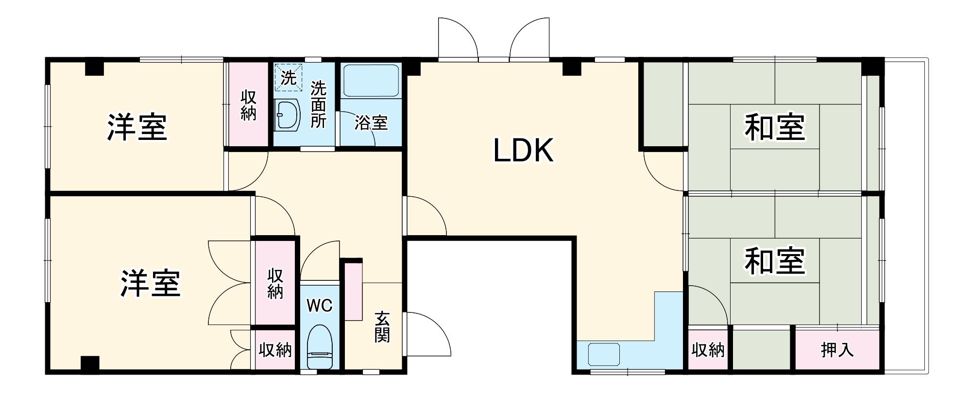 ポートサイドK(4LDK/3階)の間取り写真