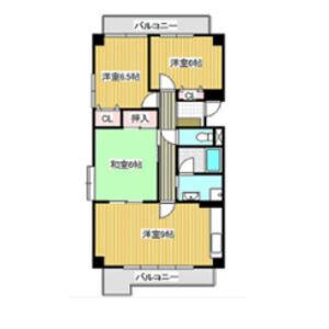 サンメゾン八熊(4LDK/11階)の間取り写真