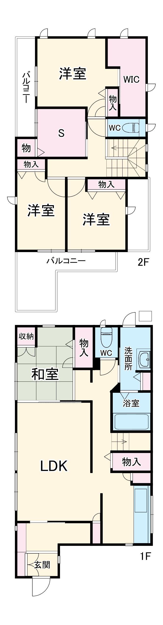 北大阪急行南北線 箕面船場阪大前駅 徒歩19分 2階建 築19年(4SLDK)の間取り写真