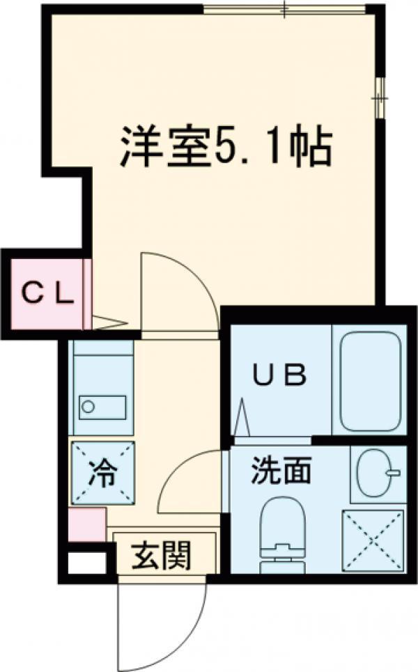 平井二丁目6(1K/1階)の間取り写真