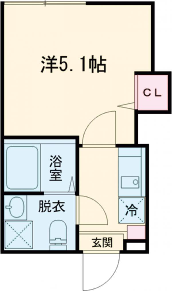 平井二丁目6(1K/2階)の間取り写真