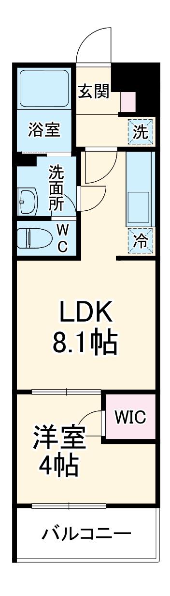 リブリ・FORESTRIA(1LDK/3階)の間取り写真