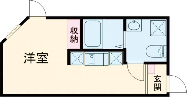 KI-FLAT 高島平(ワンルーム/1階)の間取り写真