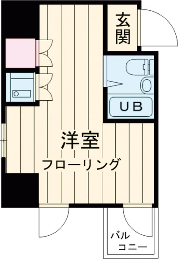 シオン八王子(ワンルーム/3階)の間取り写真