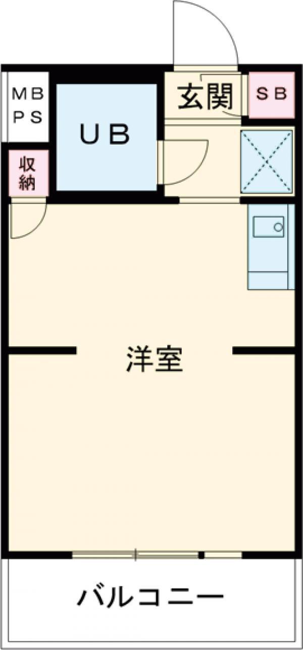 トップ明大前第三(ワンルーム/4階)の間取り写真