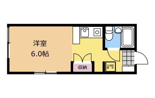 プチメゾンノル(ワンルーム/2階)の間取り写真