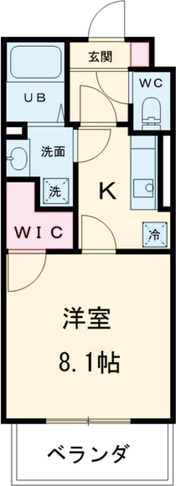 グルージャ(1K/2階)の間取り写真
