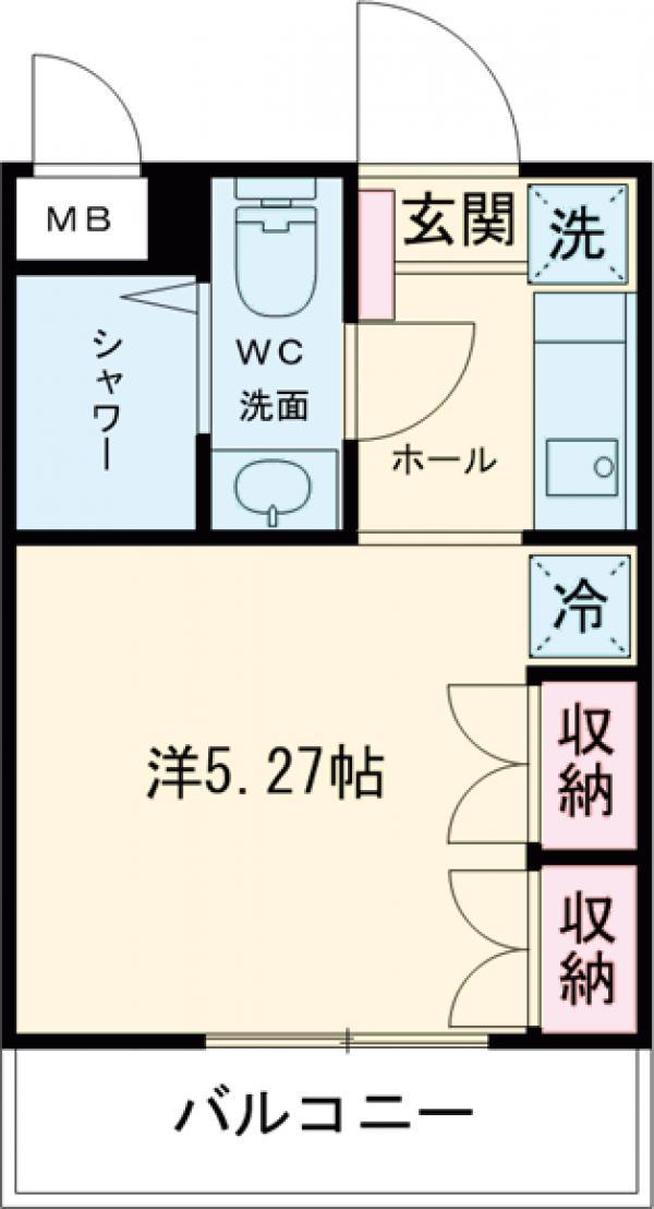 スカイコート西荻窪(ワンルーム/2階)の間取り写真