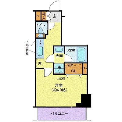 クレヴィスタ大森2(1K/7階)の間取り写真