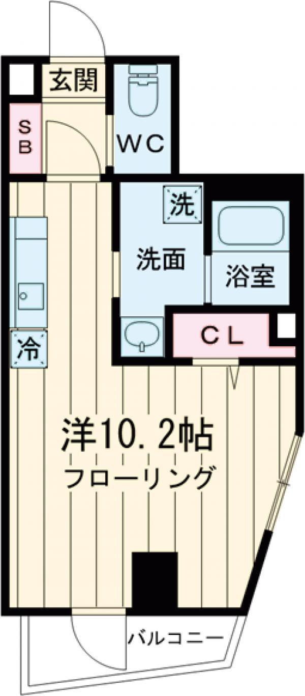 AD RESIDENCE 久我山(ワンルーム/4階)の間取り写真