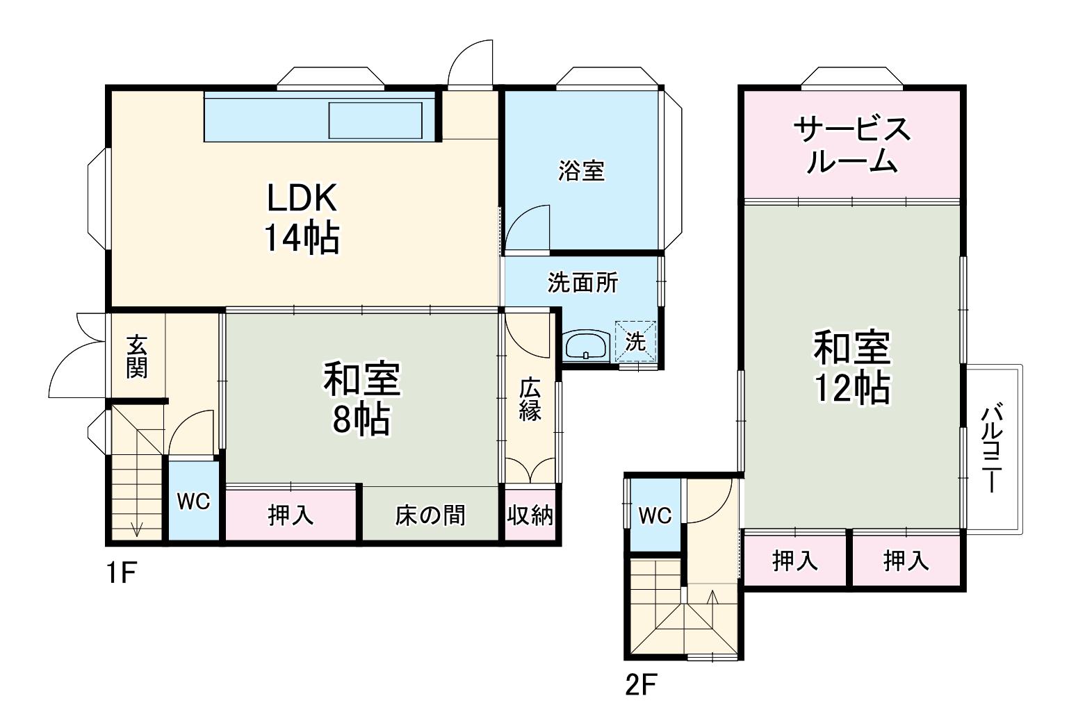 横浜線 相原駅 徒歩130分 1階建 築33年(3SLDK)の間取り写真
