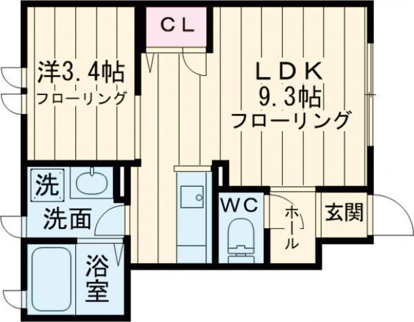 Peak Avenue Mee(1LDK)の間取り写真