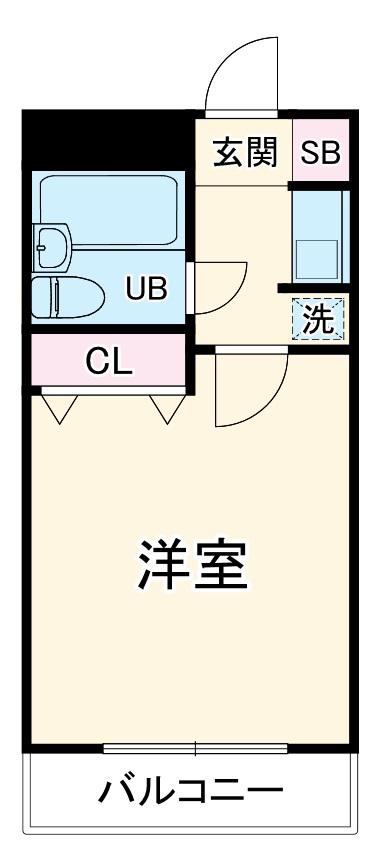 日神パレステージ橋本(1K/4階)の間取り写真