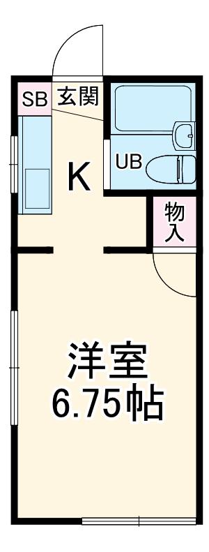 町田ロイヤルハイツⅧ(1K/1階)の間取り写真